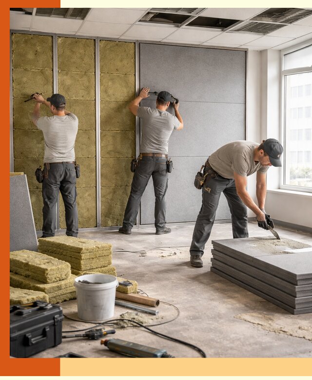 Профессиональная шумоизоляция офисов в Горно-Алтайске для комфорта сотрудников