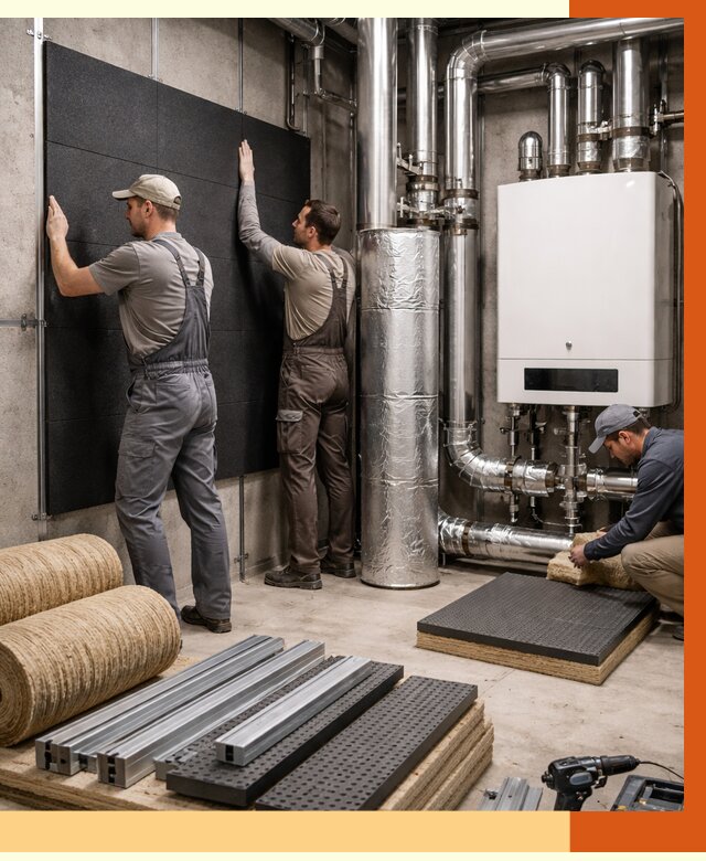 Шумоизоляция котельной в Горно-Алтайске от 6739 руб. под ключ | Профессиональная звукоизоляция — ТепломастерГрн