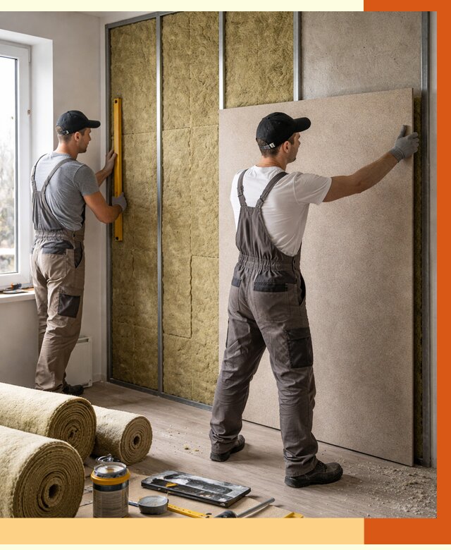 Шумоизоляция стен в Горно-Алтайске от 4666 руб/м2 — звукоизоляция стен под ключ | ТепломастерГрн