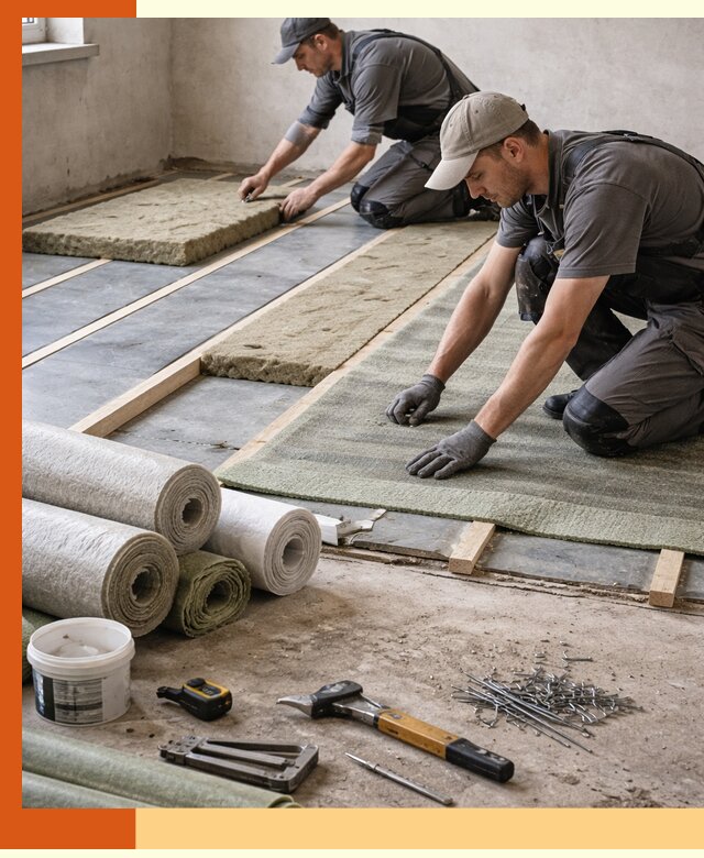 Шумоизоляция пола в Горно-Алтайске — профессиональная звукоизоляция помещений