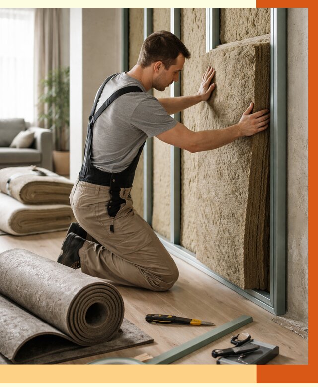 Шумоизоляция перегородок в Горно-Алтайске от 1711 руб. за м2 — ТепломастерГрн