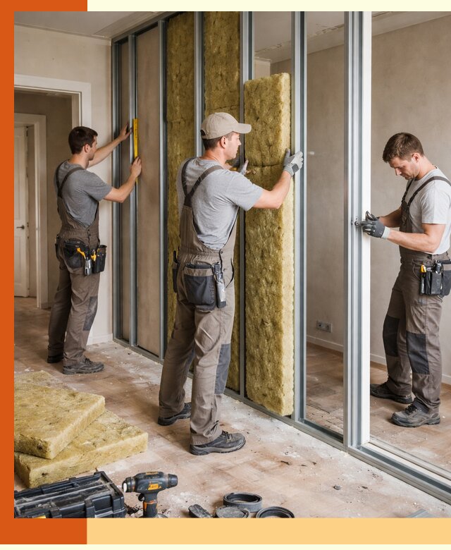 Шумоизоляция межкомнатных перегородок в Горно-Алтайске эффективно и надёжно