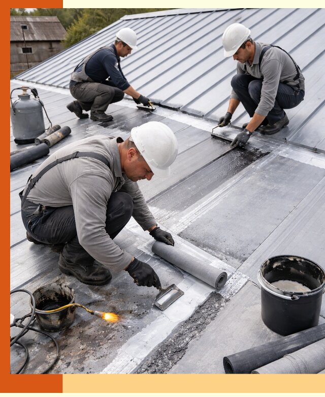 Гидроизоляция металлической кровли с гарантией в Горно-Алтайске