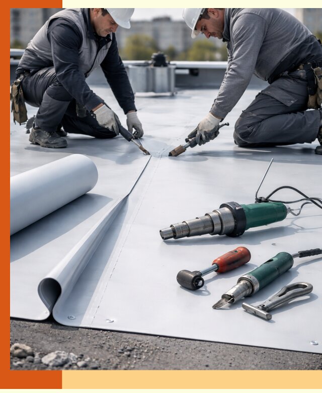Гидроизоляция мембранной кровли в Горно-Алтайске: монтаж и ремонт быстро