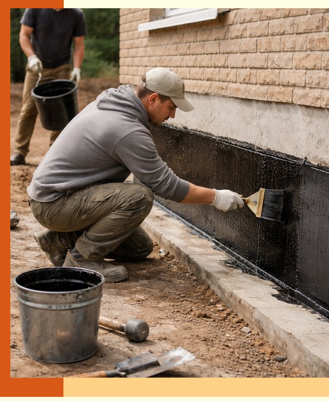 Гидроизоляция цоколя домов и зданий в Горно-Алтайске эффективными методами
