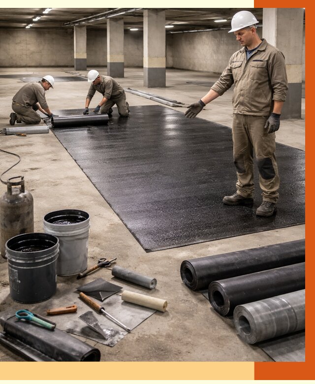 Гидроизоляция паркинга в Горно-Алтайске от 1244 руб/м² — профессиональная защита | ТепломастерГрн