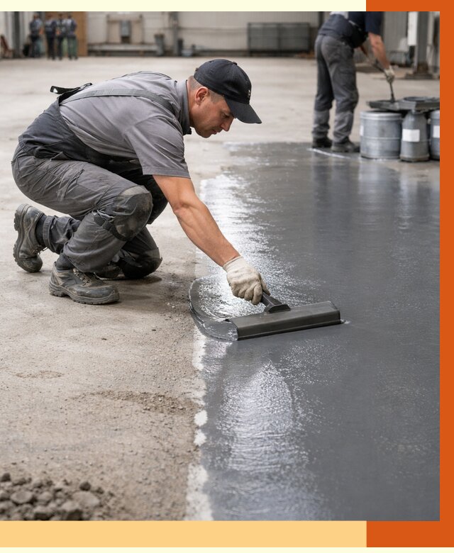 Гидроизоляция промышленного пола в Горно-Алтайске от 1244 руб./м2 — ТепломастерГрн специалисты под ключ