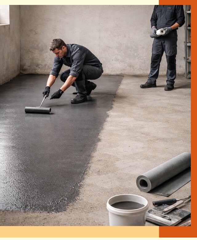 Гидроизоляция гаражного пола в Горно-Алтайске от 3629 руб./м² — ТепломастерГрн профессионально