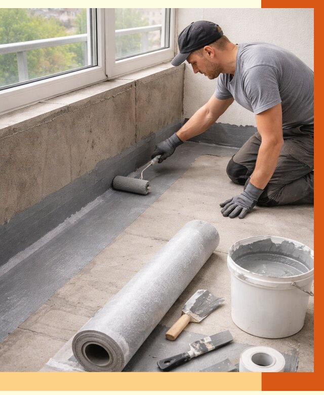 Профессиональная гидроизоляция балкона в Горно-Алтайске от 4355 руб. | ТепломастерГрн