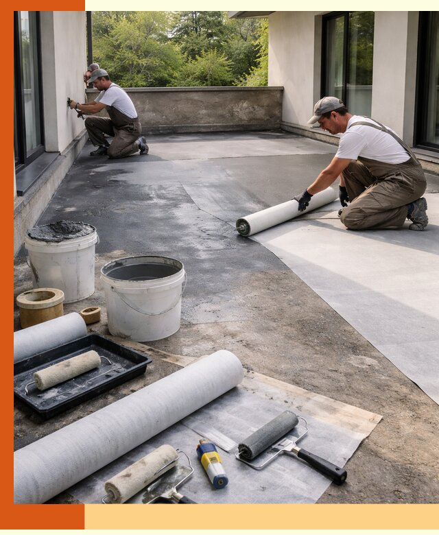 Гидроизоляция террасы в Горно-Алтайске — надежная защита от влаги и протечек