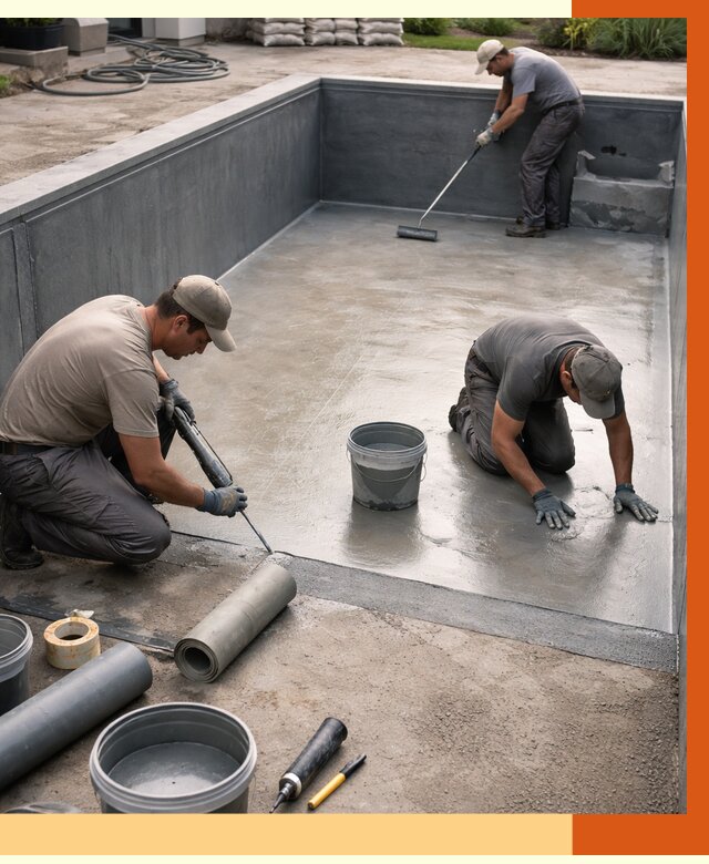 Профессиональная гидроизоляция бассейна в Горно-Алтайске от 6739 руб. за м2 | ТепломастерГрн