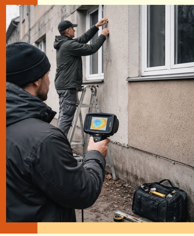 Тепловизионное обследование фасада в Горно-Алтайске для выявления дефектов