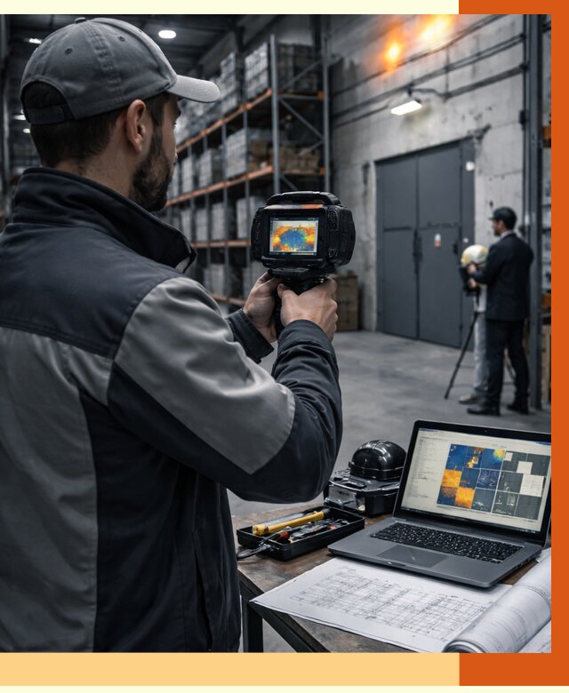 Тепловизионное обследование склада в Горно-Алтайске от 6739 руб. | ТепломастерГрн