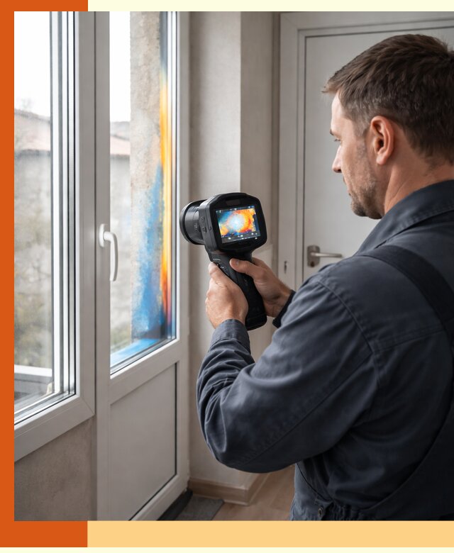 Тепловизионное обследование окон и дверей в Горно-Алтайске