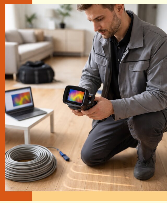 Тепловизионное обследование тёплого пола в Горно-Алтайске для точной диагностики