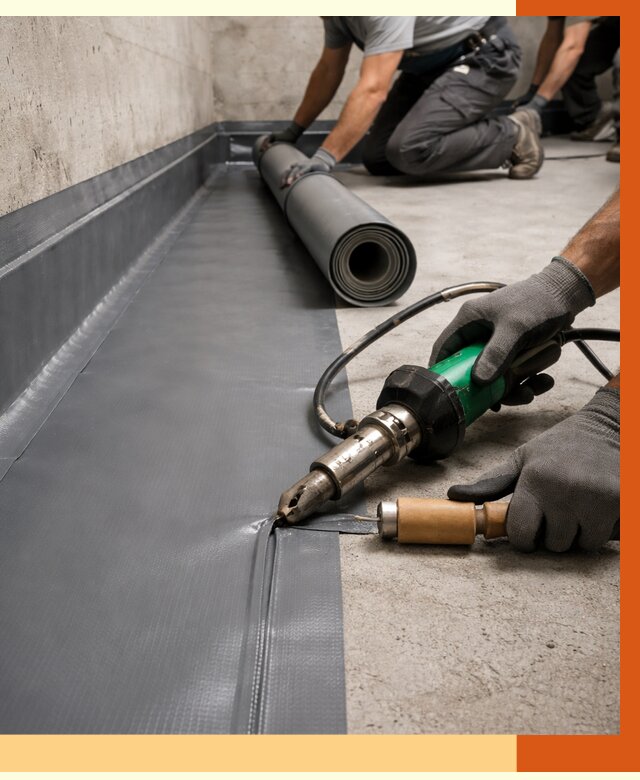 Монтаж гидроизоляционной мембраны в Горно-Алтайске от 1032 руб/м2 | ТепломастерГрн