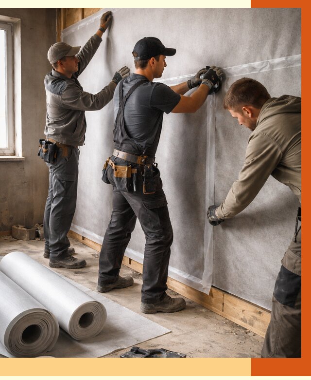 Монтаж ветроизоляции в Горно-Алтайске от 4666 руб./м2 — профессионально | ТепломастерГрн