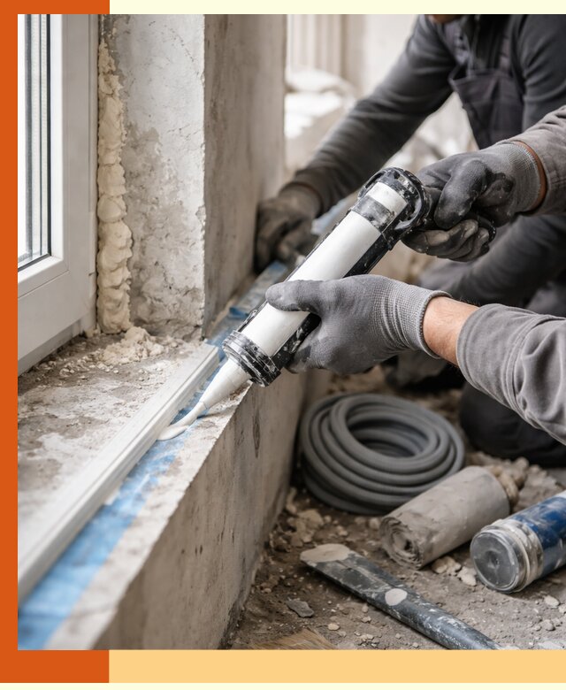 Герметизация стыков и примыканий зданий в Горно-Алтайске