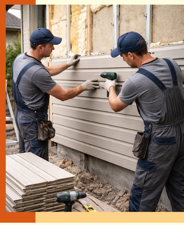 Монтаж сайдинга после утепления в Горно-Алтайске качественно и надежно